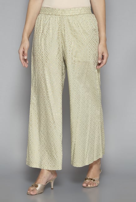 Zuba by Westside Antique Green Palazzos Zuba by Westside Antique Green Palazzos