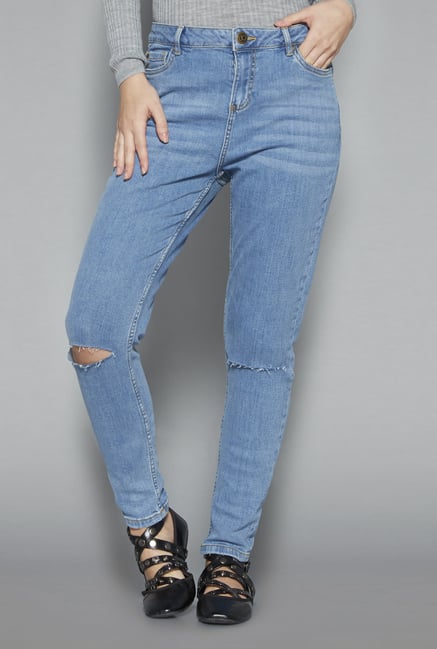 Nuon by Westside Blue Jessie Slim Fit Girlfriend Jeans Nuon by Westside Blue Jessie Slim Fit Girlfriend Jeans