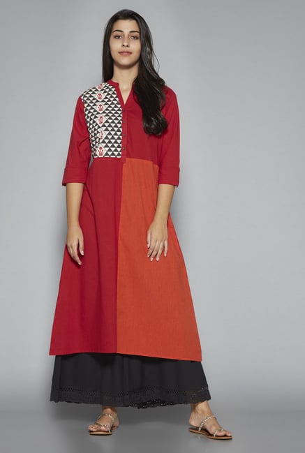 Utsa by Westside Red Kurta Utsa by Westside Red Kurta