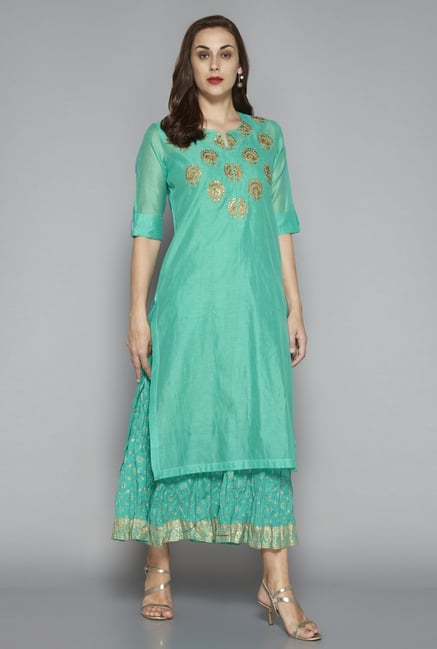 Vark by Westside Sea Green Ethnic Set Vark by Westside Sea Green Ethnic Set