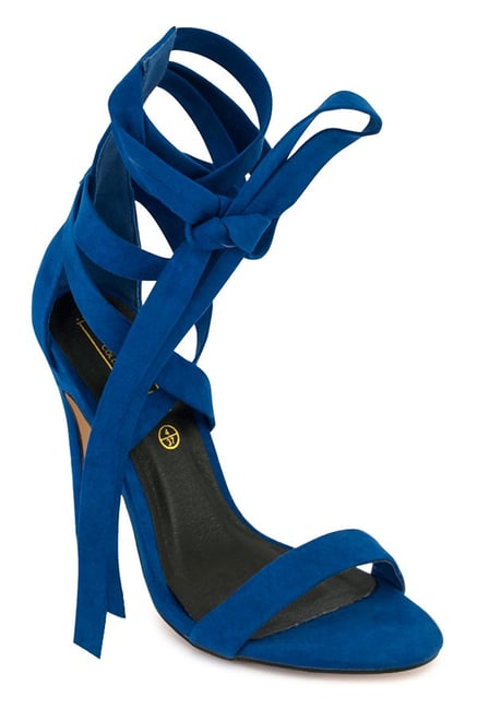 Truffle Collection Cobalt Blue Gladiator Stilettos Truffle Collection Cobalt Blue Gladiator Stilettos