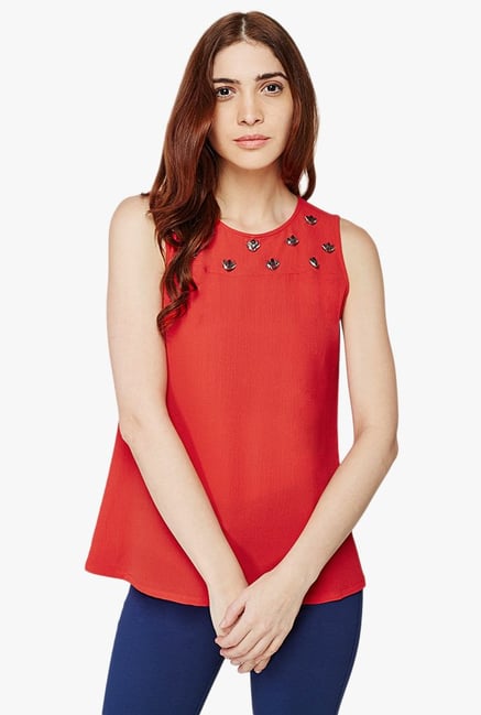AND Red Embellished Top AND Red Embellished Top