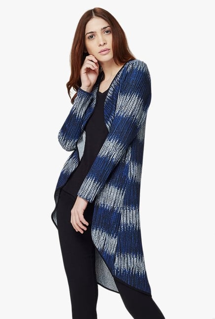 AND Blue Printed Waterfall Shrug AND Blue Printed Waterfall Shrug