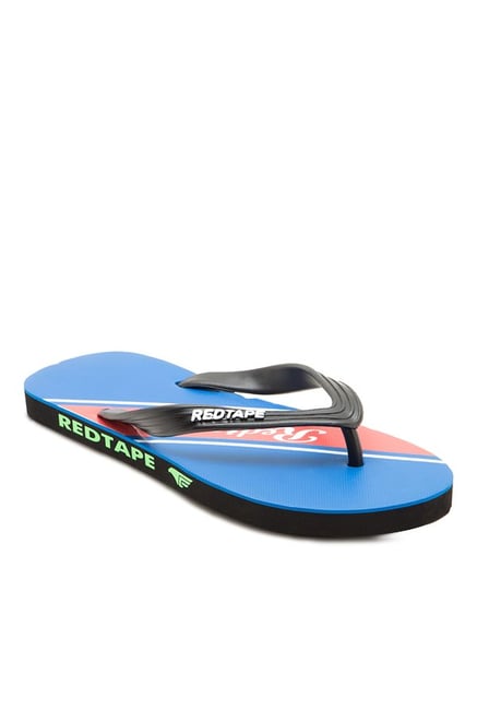 Red Tape Black & Blue Flip Flops Red Tape Black & Blue Flip Flops