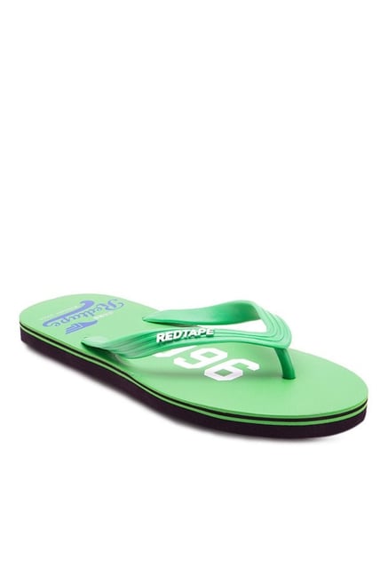 Red Tape Green & White Flip Flops Red Tape Green & White Flip Flops