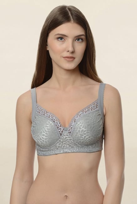 Da Intimo Grey Non Wired Padded Seamless Bra Da Intimo Grey Non Wired Padded Seamless Bra
