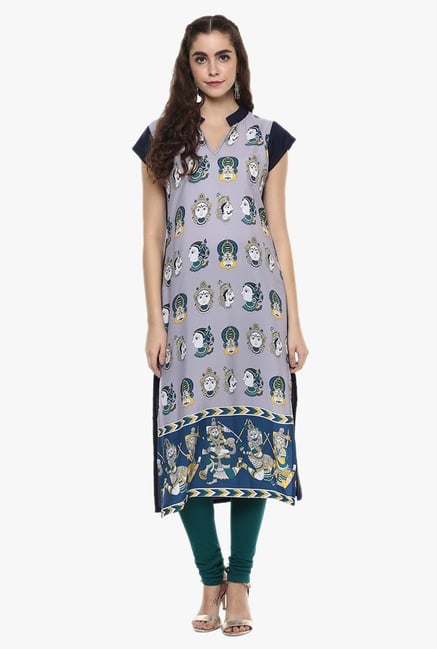 Ziyaa Purple Printed Kurta Ziyaa Purple Printed Kurta