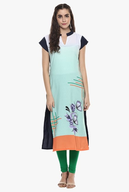 Ziyaa Green Printed Kurta Ziyaa Green Printed Kurta