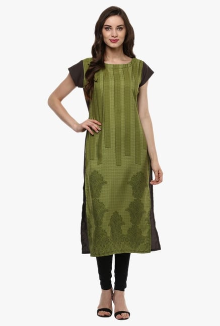 Ziyaa Green Printed Kurta Ziyaa Green Printed Kurta