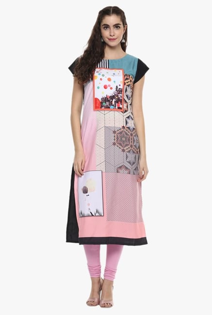 Ziyaa Multicolor Printed Kurta Ziyaa Multicolor Printed Kurta