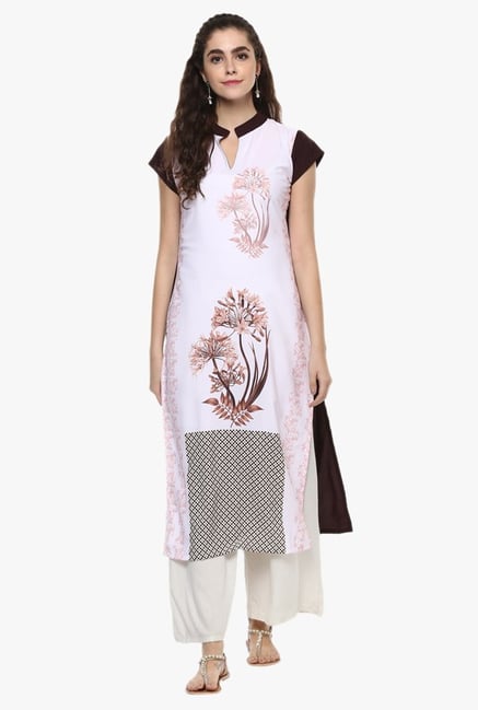 Ziyaa Light Pink Printed Kurta Ziyaa Light Pink Printed Kurta