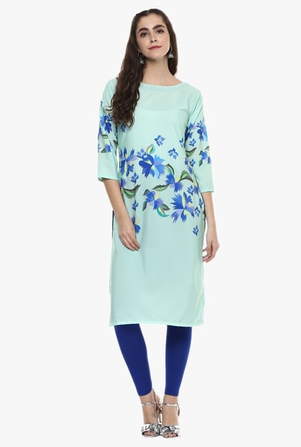 Ziyaa Green Printed Kurta Ziyaa Green Printed Kurta