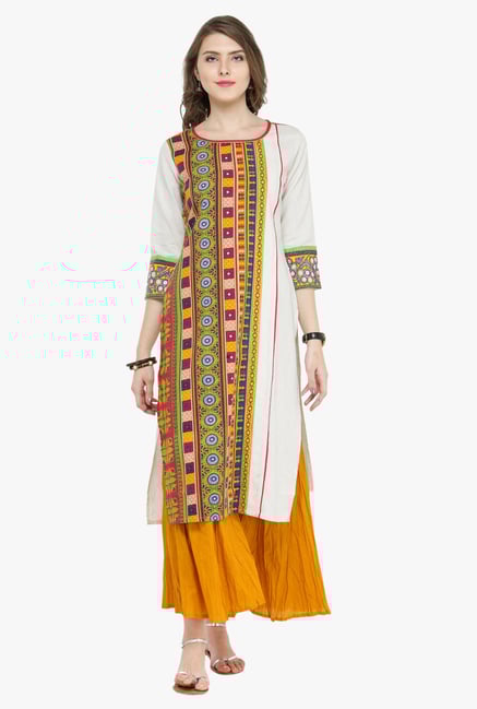Varanga Multicolor Printed Kurta With Palazzo Varanga Multicolor Printed Kurta With Palazzo