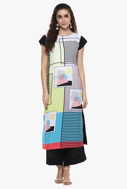 Ziyaa Multicolor Printed Kurta Ziyaa Multicolor Printed Kurta