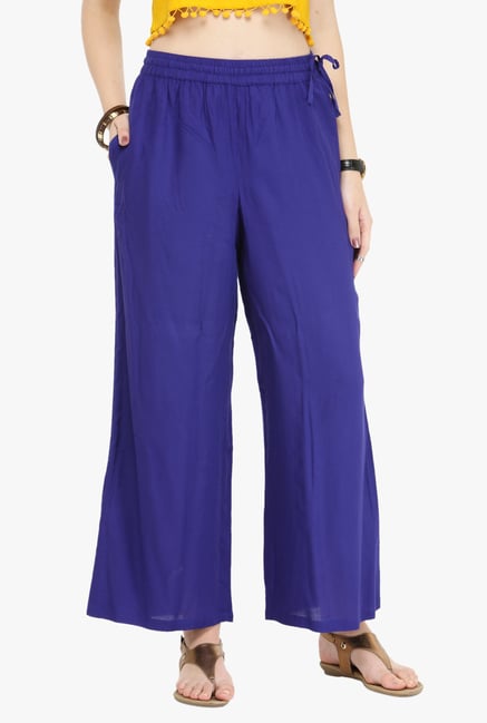 Varanga Purple Regular Fit Palazzo Varanga Purple Regular Fit Palazzo