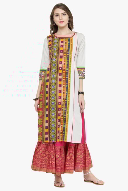 Varanga Multicolor Printed Kurta Varanga Multicolor Printed Kurta