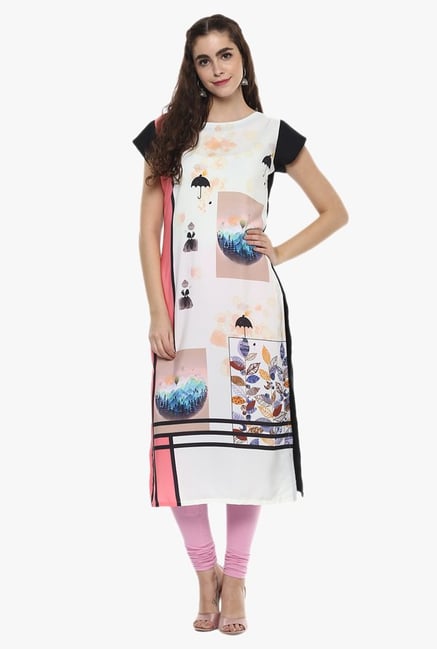 Ziyaa White Printed Kurta Ziyaa White Printed Kurta