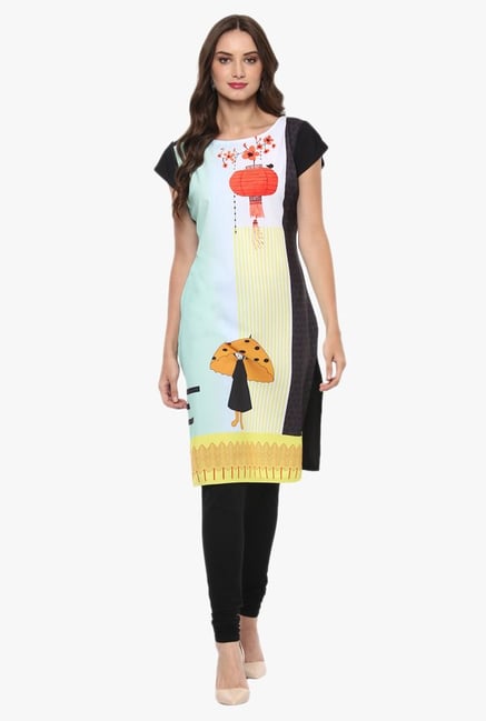 Ziyaa Green Printed Kurta Ziyaa Green Printed Kurta