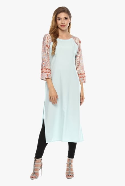 Ziyaa Light Blue Crepe Kurta Ziyaa Light Blue Crepe Kurta