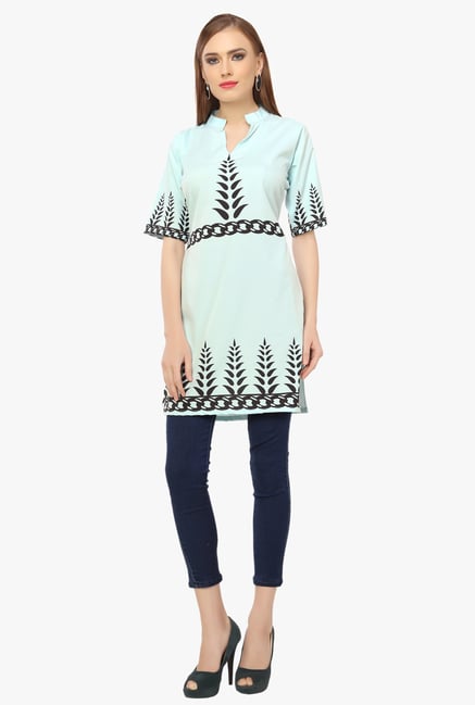Ziyaa Blue Printed Tunic Ziyaa Blue Printed Tunic