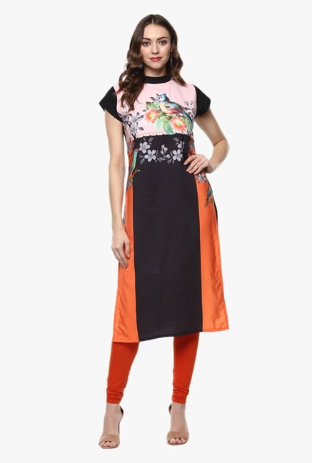 Ziyaa Multicolor Floral Print Kurta Ziyaa Multicolor Floral Print Kurta