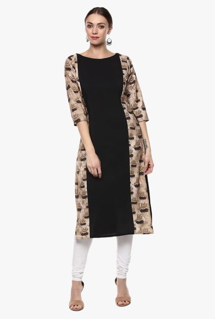 Ziyaa Black Printed Kurta Ziyaa Black Printed Kurta