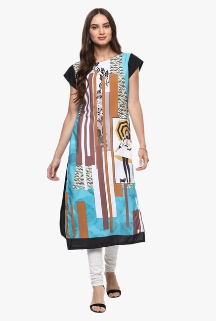 Ziyaa Multicolor Printed Kurta Ziyaa Multicolor Printed Kurta