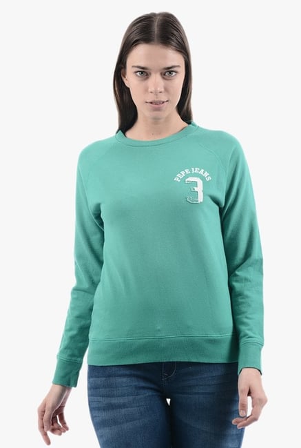 Pepe Jeans Green Regular Fit Sweatshirt Pepe Jeans Green Regular Fit Sweatshirt