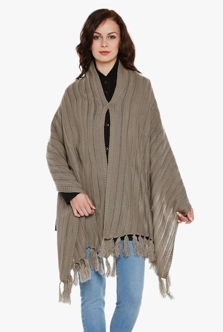 Cayman Dark Beige Acrylic Wool Stole Cayman Dark Beige Acrylic Wool Stole