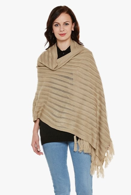 Cayman Beige Acrylic Wool Stole Cayman Beige Acrylic Wool Stole