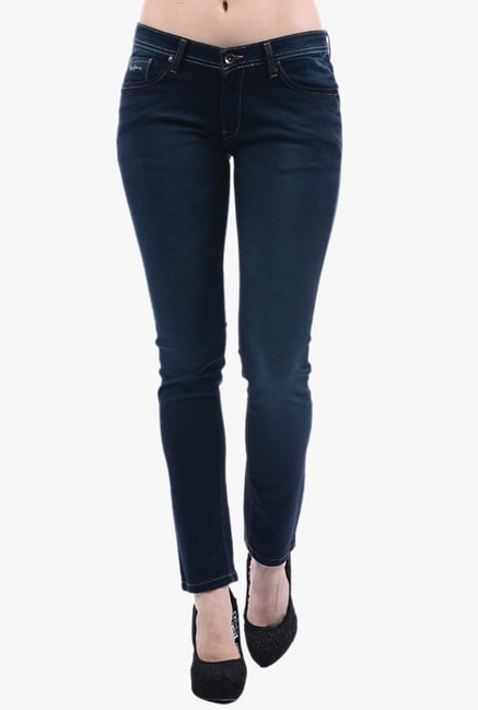 Pepe Jeans Navy Lightly Washed Jeans Pepe Jeans Navy Lightly Washed Jeans