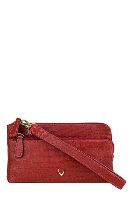 Hidesign SB Paola W1 Red Textured Leather Wristlet Hidesign SB Paola W1 Red Textured Leather Wristlet