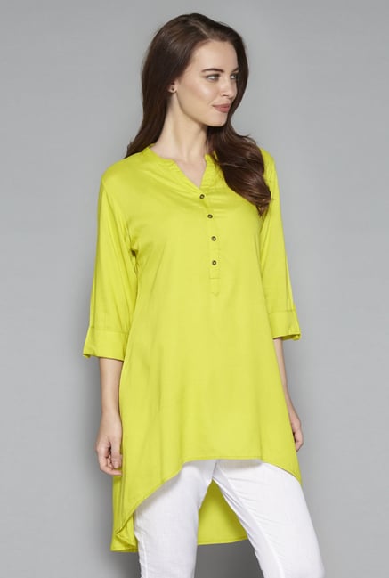 Utsa by Westside Lime Green Kurta Utsa by Westside Lime Green Kurta