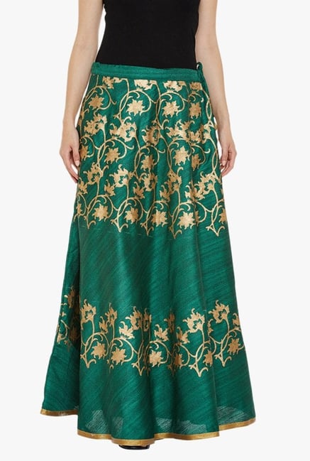Studio Rasa Green Printed Skirt Studio Rasa Green Printed Skirt