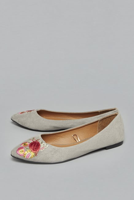 LUNA BLU by Westside Grey Embroidered Ballet Flats LUNA BLU by Westside Grey Embroidered Ballet Flats