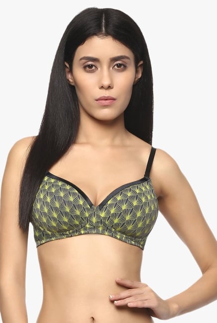 Soie Green Non Wired Padded Seamless Bra Soie Green Non Wired Padded Seamless Bra