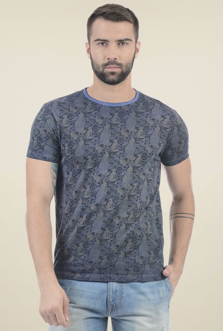Pepe Jeans Navy Slim Fit Printed T-Shirt Pepe Jeans Navy Slim Fit Printed T-Shirt