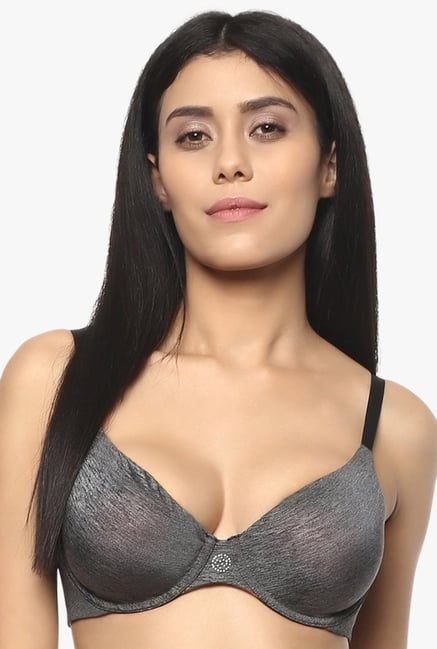 Soie Grey Under Wired Padded Seamless Bra Soie Grey Under Wired Padded Seamless Bra