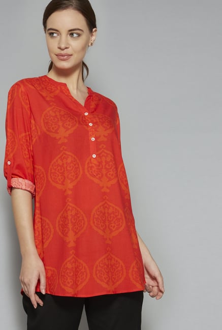 Utsa by Westside Red Kurti Utsa by Westside Red Kurti