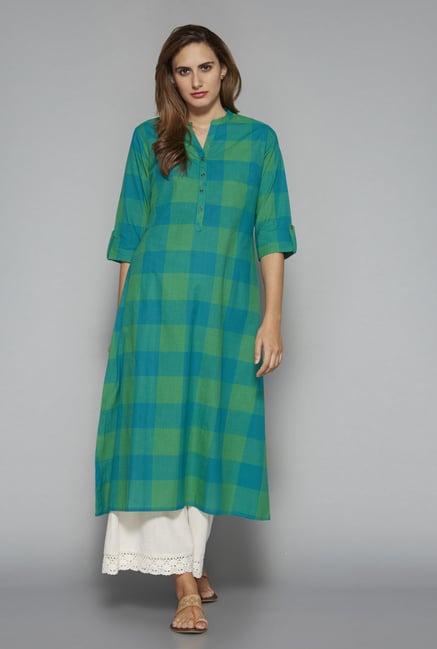 Utsa by Westside Turquoise Kurta Utsa by Westside Turquoise Kurta