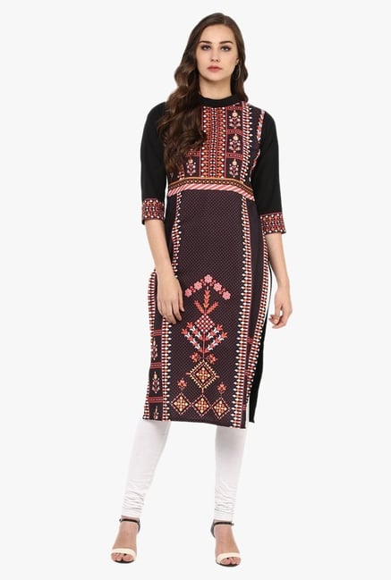 Ziyaa Brown Printed Kurta Ziyaa Brown Printed Kurta