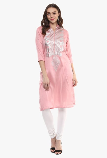 Ziyaa Pink Printed Kurta Ziyaa Pink Printed Kurta
