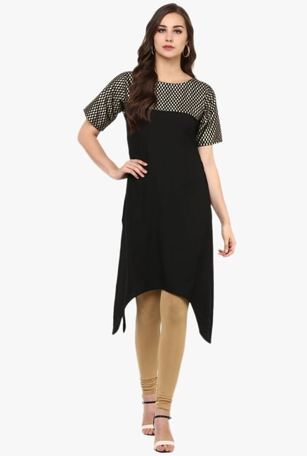 Ziyaa Black Printed Kurti Ziyaa Black Printed Kurti