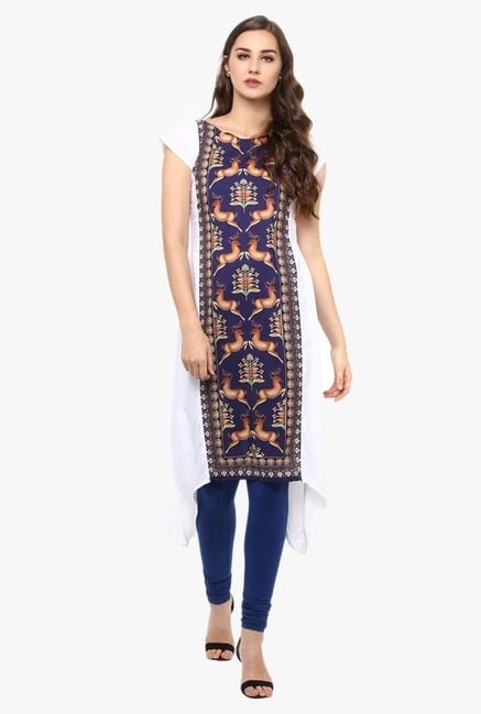 Ziyaa Purple & White Printed Kurta Ziyaa Purple & White Printed Kurta
