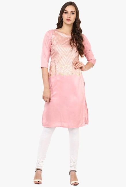Ziyaa Pink Printed Kurta Ziyaa Pink Printed Kurta