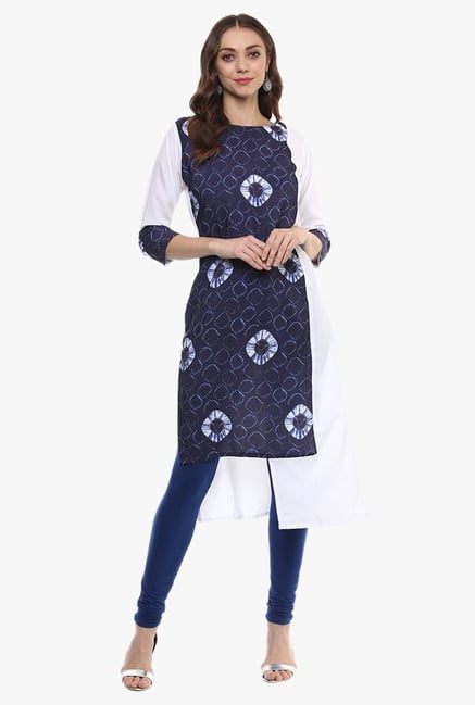 Ziyaa Navy Printed Kurta Ziyaa Navy Printed Kurta