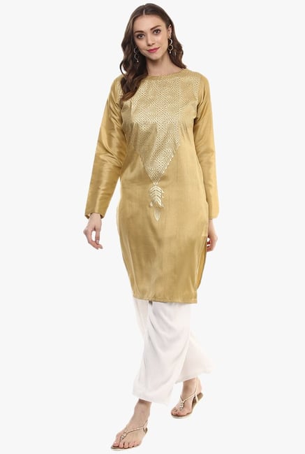Ziyaa Beige Printed Kurta Ziyaa Beige Printed Kurta