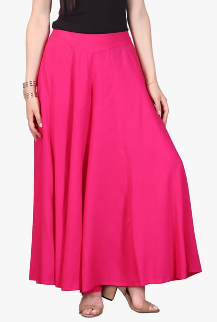 Aurelia Pink Viscose Regular Fit Palazzo Aurelia Pink Viscose Regular Fit Palazzo