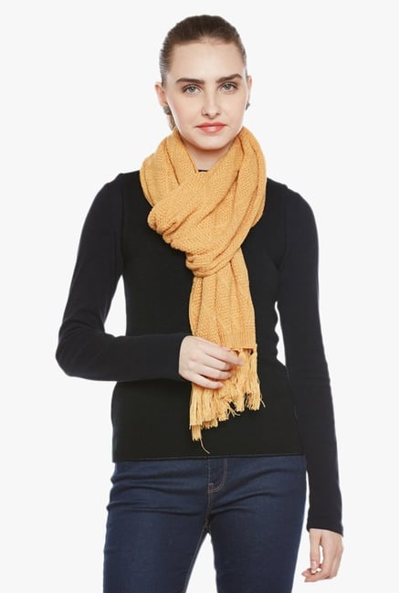 Cayman Mustard Acrylic Wool Stole Cayman Mustard Acrylic Wool Stole