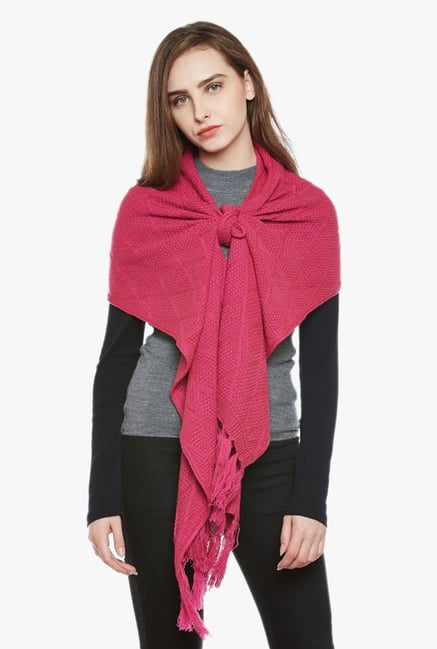 Cayman Onion Pink Acrylic Wool Stole Cayman Onion Pink Acrylic Wool Stole